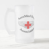 Tasse en verre d'amitié de logo d'AMEA (Gauche)