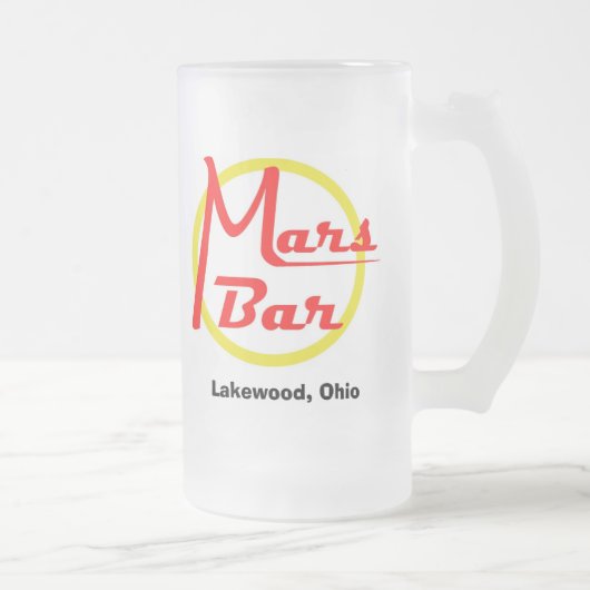 Tasse en verre de barre de Mars (Droit)