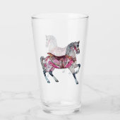 Tasse en verre de carrousel de cheval (Dos)
