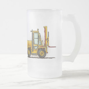 Tasse en verre de chariot élévateur
