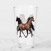 Tasse en verre de cheval (Dos)