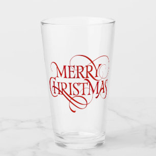 Tasse en verre de Joyeux Noël