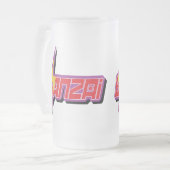 Tasse en verre de logo de Banzai (Devant gauche)