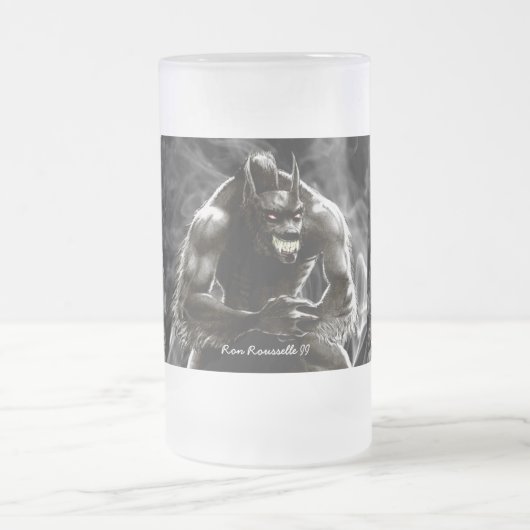 Tasse en verre de loup-garou (Centre)