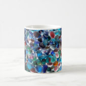 Tasse en verre de mer de Multis d'arc-en-ciel de (Centre)