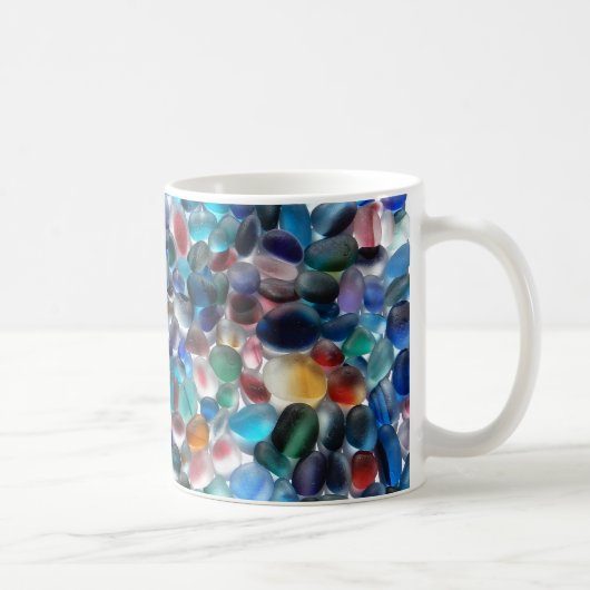 Tasse en verre de mer de Multis d'arc-en-ciel de (Droite)