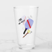 Tasse en verre de Pickleball (Dos)