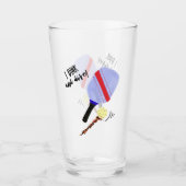 Tasse en verre de Pickleball (Devant)