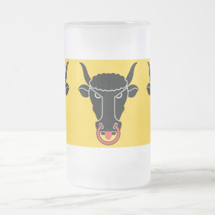 Tasse en verre dépoli avec le drapeau d'Uri, Suiss