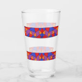 Tasse en verre : design abstrait (Dos)