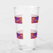Tasse en verre : design abstrait (Gauche)