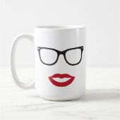 Tasse en verre et de lèvres d'oeil (Gauche)