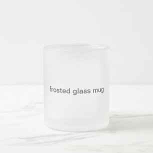 tasse en verre givré
