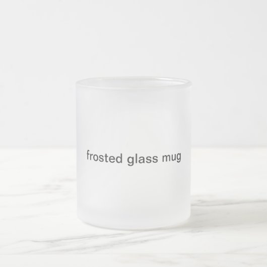 tasse en verre givré (Centre)
