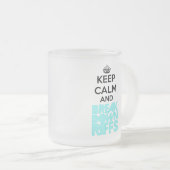 Tasse en verre givré (Devant droit)