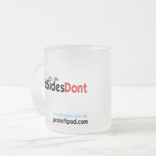 Tasse en verre givré - #BothSidesDont (Devant gauche)