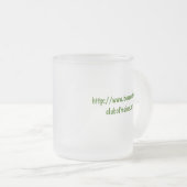 Tasse en verre givré de BCCME (Devant droit)