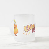 Tasse en verre givré de canard (Devant gauche)