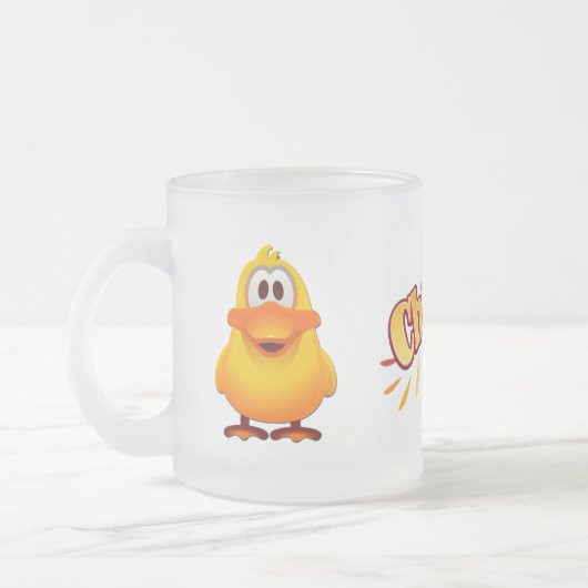 Tasse en verre givré de canard (Gauche)