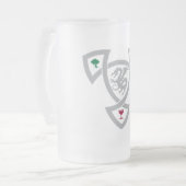 Tasse en verre givré de DAoC avec le noeud (Devant gauche)