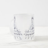 Tasse en verre givré de Kuan Yin (Devant gauche)