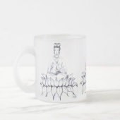 Tasse en verre givré de Kuan Yin (Gauche)