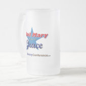 Tasse en verre givré de Mary de grêle (Devant gauche)