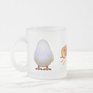 Tasse en verre givré de piaulement