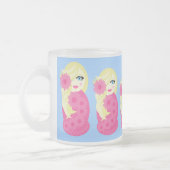 Tasse en verre givré de Sofia Babushka (Gauche)