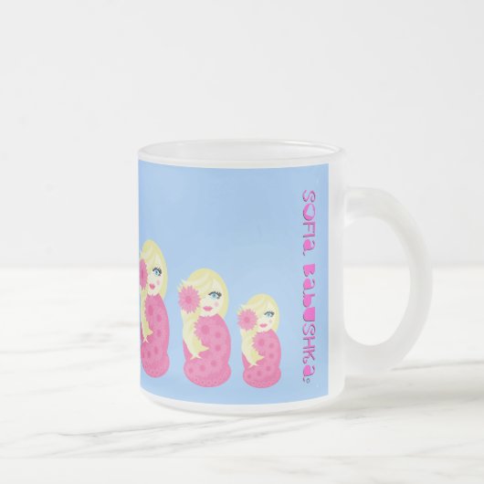 Tasse en verre givré de Sofia Babushka (Droit)