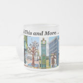 Tasse en verre givré de souvenir (Devant gauche)