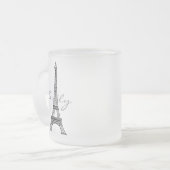 Tasse en verre givré de Tour Eiffel (Devant gauche)