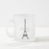 Tasse en verre givré de Tour Eiffel (Gauche)