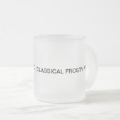 Tasse en verre givrée classique (Devant droit)