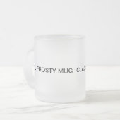 Tasse en verre givrée classique (Devant gauche)