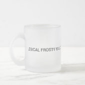 Tasse en verre givrée classique (Gauche)
