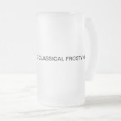 Tasse en verre givrée de conception unique (Devant droit)