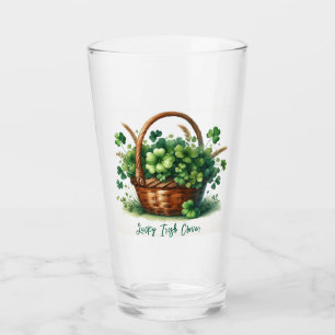 Tasse en verre irlandais Trèfle à quatre feuilles 