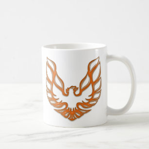 Tasse en verre MERCI orange - blanc