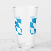 Tasse en verre patriotique avec drapeau de la Bavi (Droite)