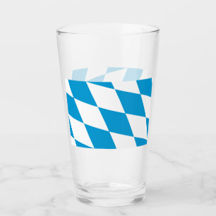 Tasse en verre patriotique avec drapeau de la Bavi
