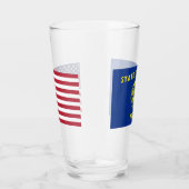 Tasse en verre patriotique avec drapeau de l'Orego (Droite)