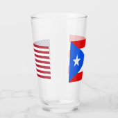 Tasse en verre patriotique avec drapeau de Porto R (Droite)