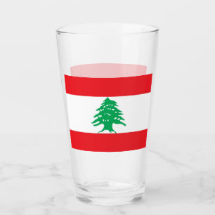 Tasse en verre patriotique avec le drapeau du