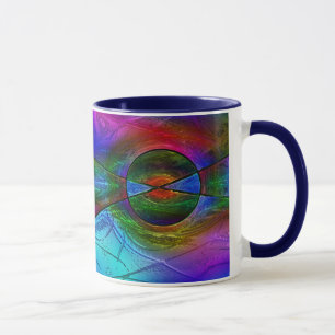 Tasse en verre souillé