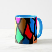 tasse en verre souillé de sharis (Devant droit)