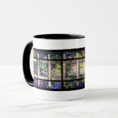 Tasse en verre souillé de Tiffany de jardin (Devant gauche)