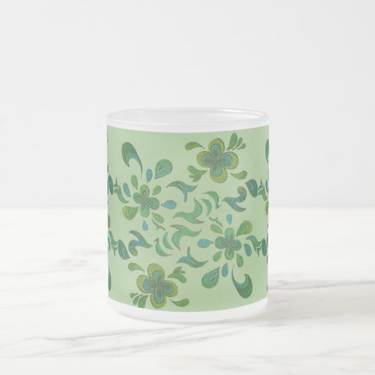Tasse en verre - vert 01 (Centre)