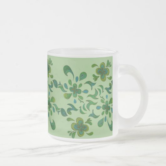 Tasse en verre - vert 01 (Droit)