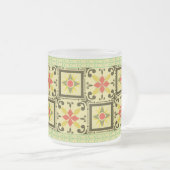 Tasse en verre - vert 04 (Devant droit)